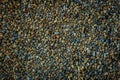 Colourul rolled river gravel background abstract