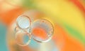 Colrful background with oil bubbles Royalty Free Stock Photo