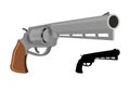 Colt firearms. Revolver gun. Large magnum