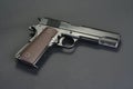 Colt goverment M1911 on black Royalty Free Stock Photo