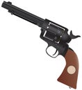 Colt with a wooden handle Royalty Free Stock Photo