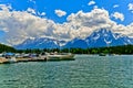 Colter Bay Marina on Jenny Lake Royalty Free Stock Photo