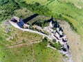 Coltesti fortress from above. Coltesti Village, Rimetea, Apuseni Mountains - Romania