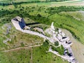 Coltesti fortress from above. Coltesti Village, Rimetea, Apuseni Mountains - Romania