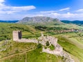 Coltesti medieval fortress near Coltesti village, in Apuseni Trascau Mountains, Transylvania, Romania Royalty Free Stock Photo