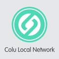 Colu Local Network - Crypto Currency Logo. Vector Icon
