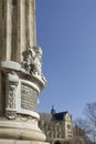 The colum of the Medici and the Sint Eustache Church Royalty Free Stock Photo