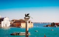 Colum with winged lion, Venice, Italy Royalty Free Stock Photo