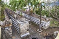 Columbarium - Buddhist cemetery. Public storage of cinerary urns