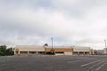 Empty retail strip mall empty parking lot