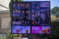 McDonalds drive thru menu sign with prices Royalty Free Stock Photo