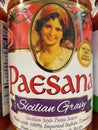 Paesana paste on a store shelf Royalty Free Stock Photo