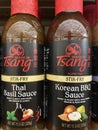 Tsang asian sauce in a glass jar on a retail shelf