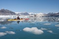 Columbia Glacier kayaker