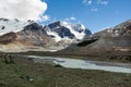 Columbia Ice field and Athabasca river