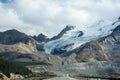 Columbia Icefield and Athabasca Glacier from the Icefields Parkway in Banff National park Alberta Canada Royalty Free Stock Photo