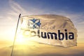 Columbia of Missouri of United States flag waving on the top