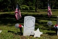 Columbia, PA, USA-September 2, 2023: Grave marker of civil war African American soldier