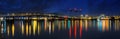 Columbia River Crossing Interstate 5 Bridge at Night