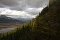 Columbia River Gorge Canyon Overlook Royalty Free Stock Photo