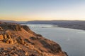 Columbia River Gorge at Lake Wanapum at Sunset Royalty Free Stock Photo