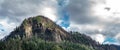 Columbia river gorge mountain with charred trees