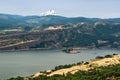 Columbia River Gorge and Mt Hood Royalty Free Stock Photo