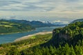 Columbia River Gorge Scenic Overlook In Oregon Royalty Free Stock Photo