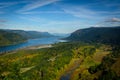 The columbia river gorge by a sunny fall afternoon Royalty Free Stock Photo