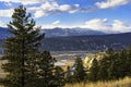 Columbia River valley in the East Kootenays near Radium Hot Springs British Columbia Canada in the early winter Royalty Free Stock Photo