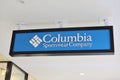 Columbia shop sign at Mitsui Outlet Park