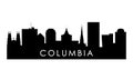 Columbia skyline silhouette.