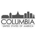 Columbia Skyline Symbol Design City Vector Art