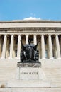 Columbia University Library and Alma Mater statue Royalty Free Stock Photo