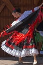 Columbian dancer in traditional costume