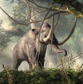 Columbian Mammoth In a Jungle