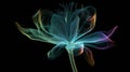 Columbine Flower Creative Floristic Artwork