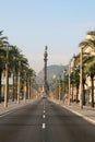 Columbus boulevard in Barcelona.