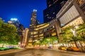 Columbus Circle at night, in Manhattan, New York City Royalty Free Stock Photo