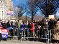 Columbus Circle Protest Crowd, March for Our Lives, NYC, NY, USA Royalty Free Stock Photo