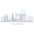 Columbus city skyline - cityscape of Columbus, Ohio