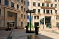 Columbus Courtyard in Canary Wharf London has Igor Mitoraj and Barratt artworks