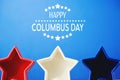 Columbus day message Royalty Free Stock Photo