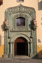 Entrance portal of Columbus House Casa de Colon in Las Palmas, Gran Canaria, Spain