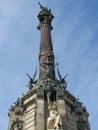 Columbus monument in Barcelona Royalty Free Stock Photo