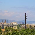 Columbus Monument in Barcelona Royalty Free Stock Photo