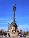 Columbus Monument in Barcelona Royalty Free Stock Photo
