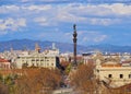 Columbus Monument in Barcelona Royalty Free Stock Photo