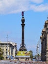 Columbus Monument in Barcelona Royalty Free Stock Photo
