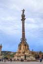 Columbus Monument, Barcelona Royalty Free Stock Photo